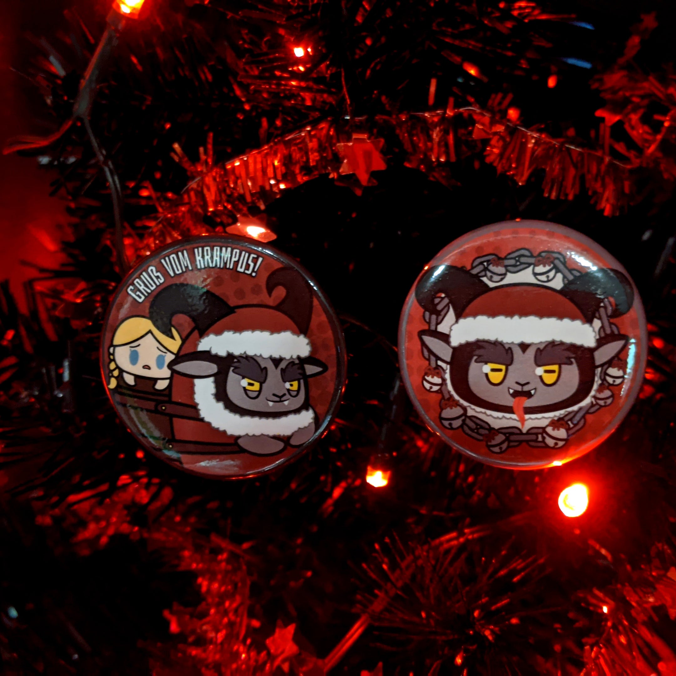 MONchibi- Chris (Krampus) To-From Label Set