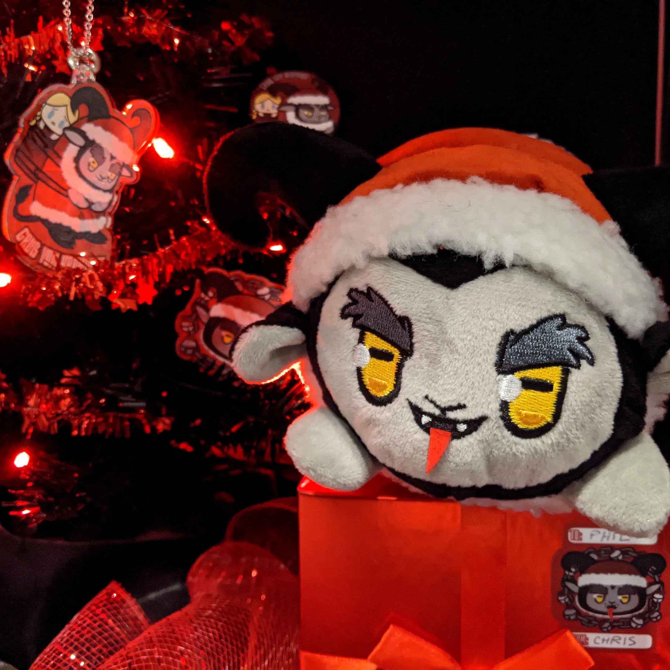 MONchibi- Chris (Krampus) To-From Label Set