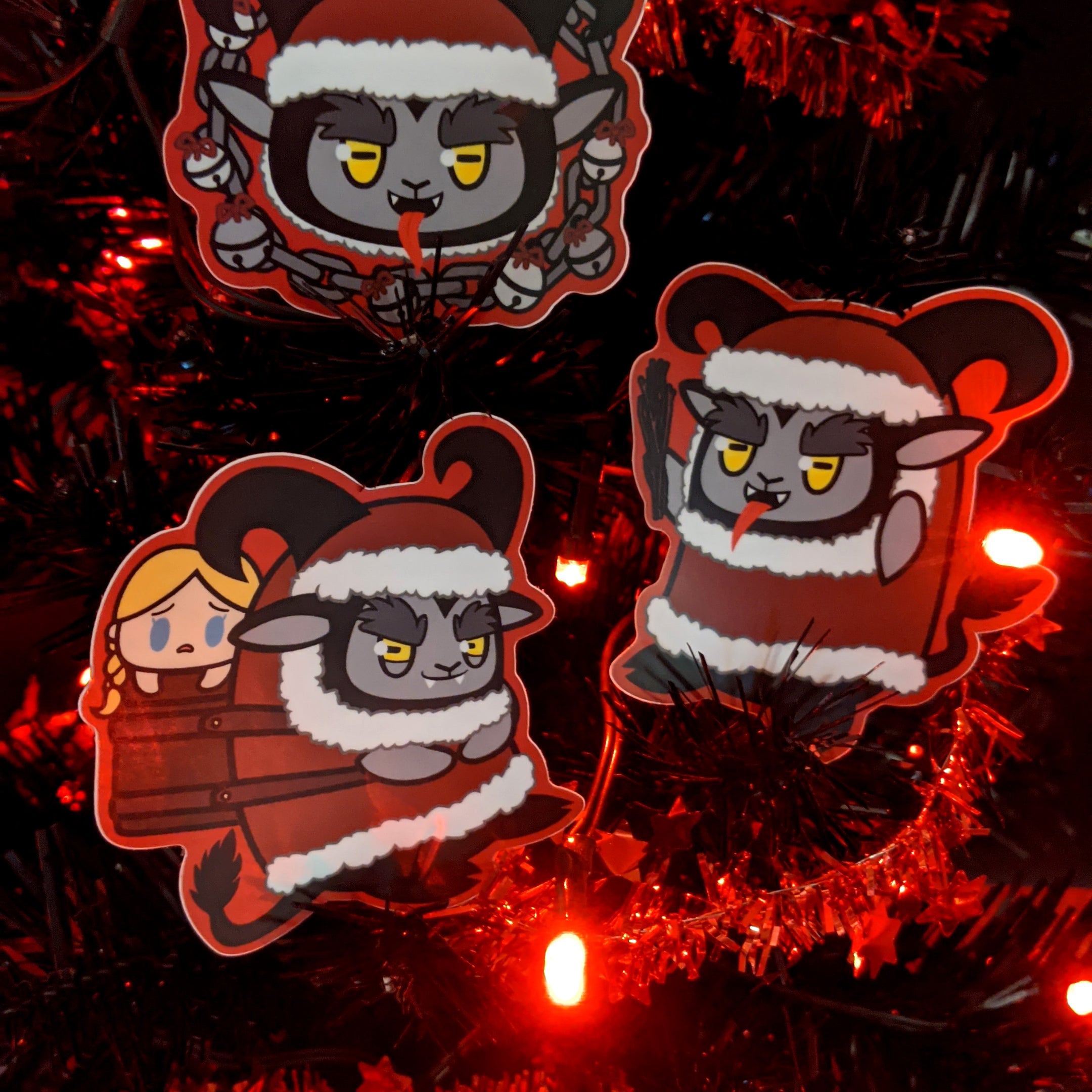 MONchibi- Chris (Krampus) To-From Label Set